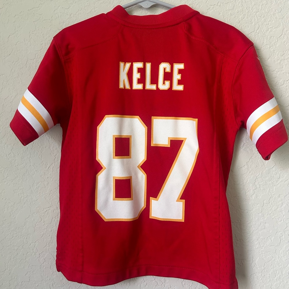 Youth Nike Travis Kelce Red Kansas City Chiefs Game Jersey Small (4)